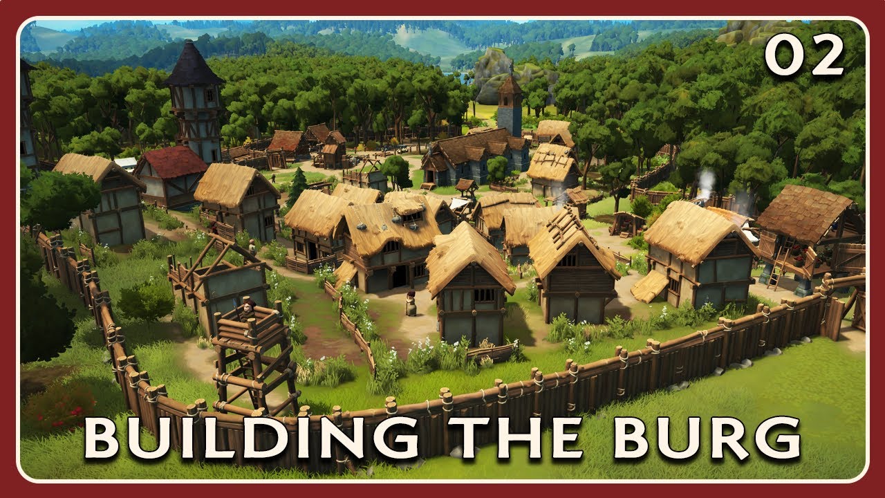 Building The Perfect Medieval Burg In Foundation | EP02 - Walls & Trade #foundationgame