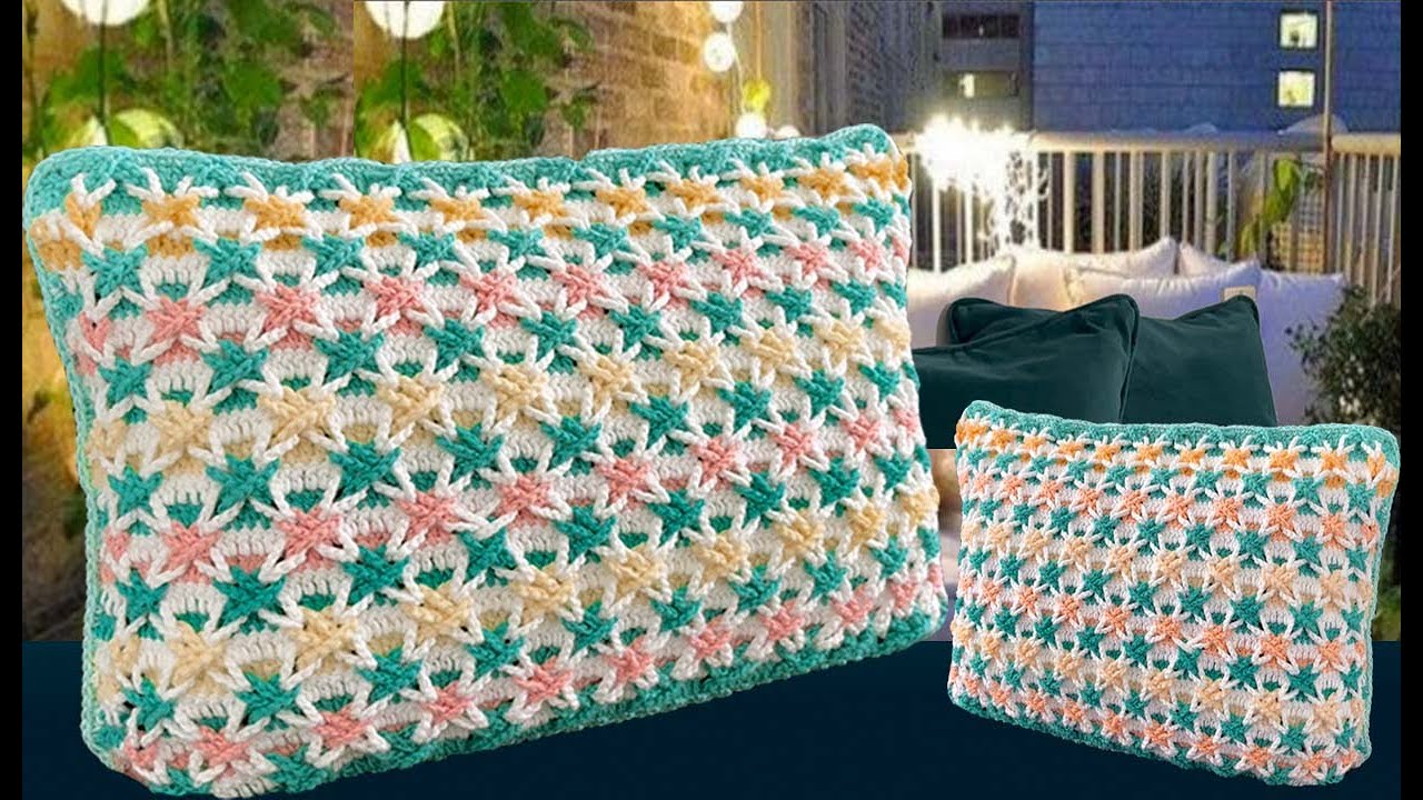 Cómo hacer una FUNDA PARA ALMOHADA DECORADA/ COJINES ALMOHADONES lindos Bonitos Fácil de hacer