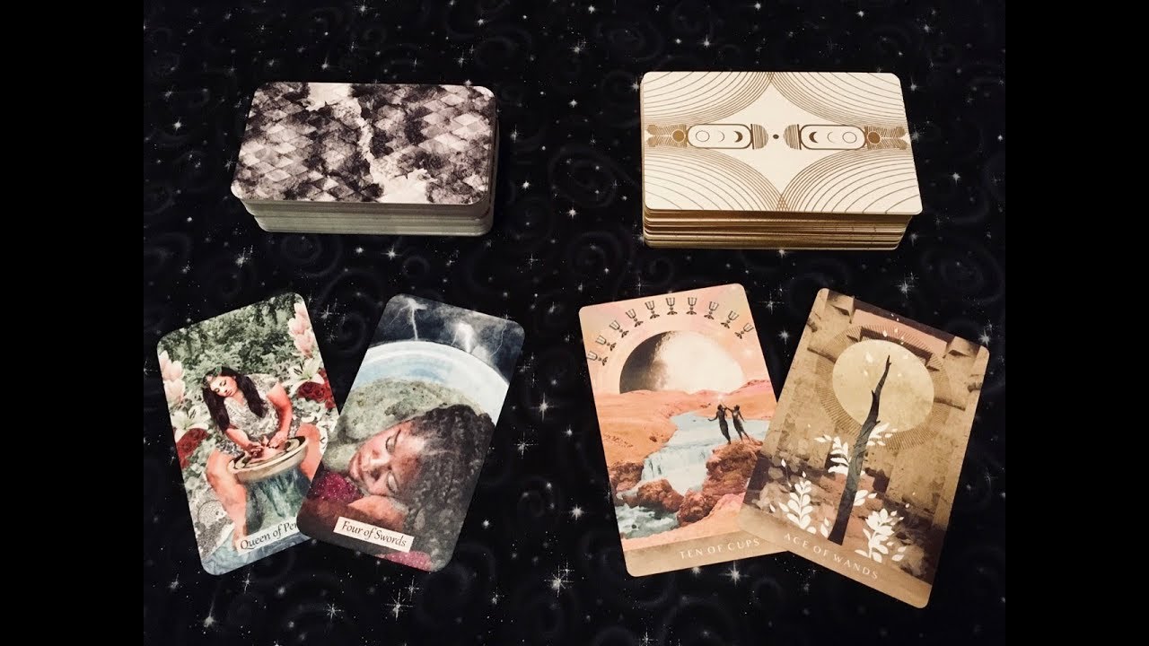 Textured Tarot & Moonchild Tarot Side-by-Side