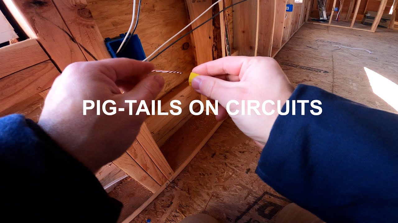 putting pigtails on electrical circuits for this new home!
