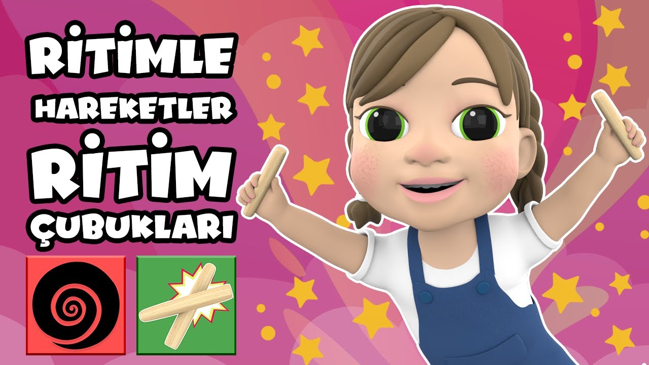 Ritimle Hareketler Ritim Çubukları Çat Çat Çat! - Ritim Oyunu - Preschool Rhythm Stick Activity!