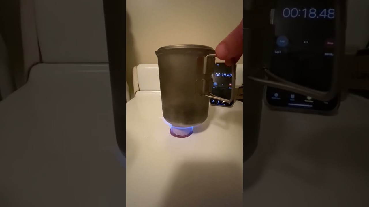Pill Bottle Stove Test