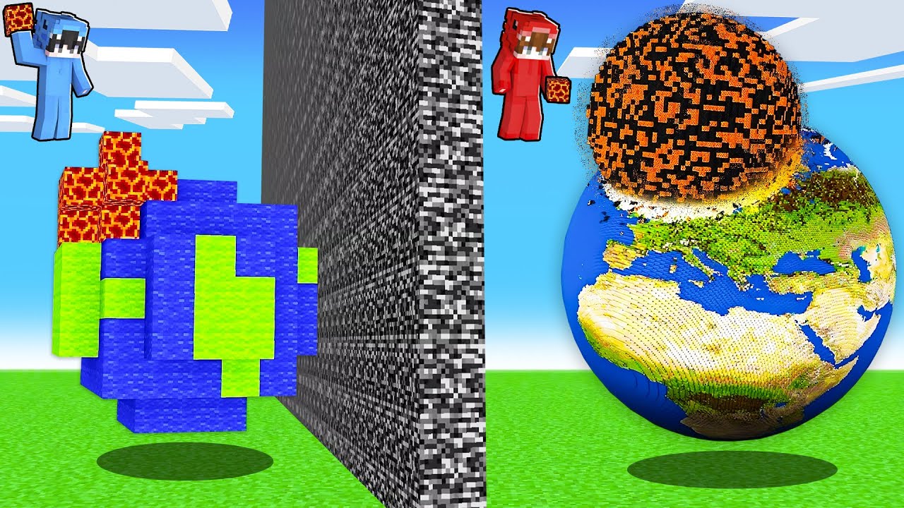 Hice Trampas con DESASTRES NATURALES en Reto de Construcci&oacute;n en Minecraft