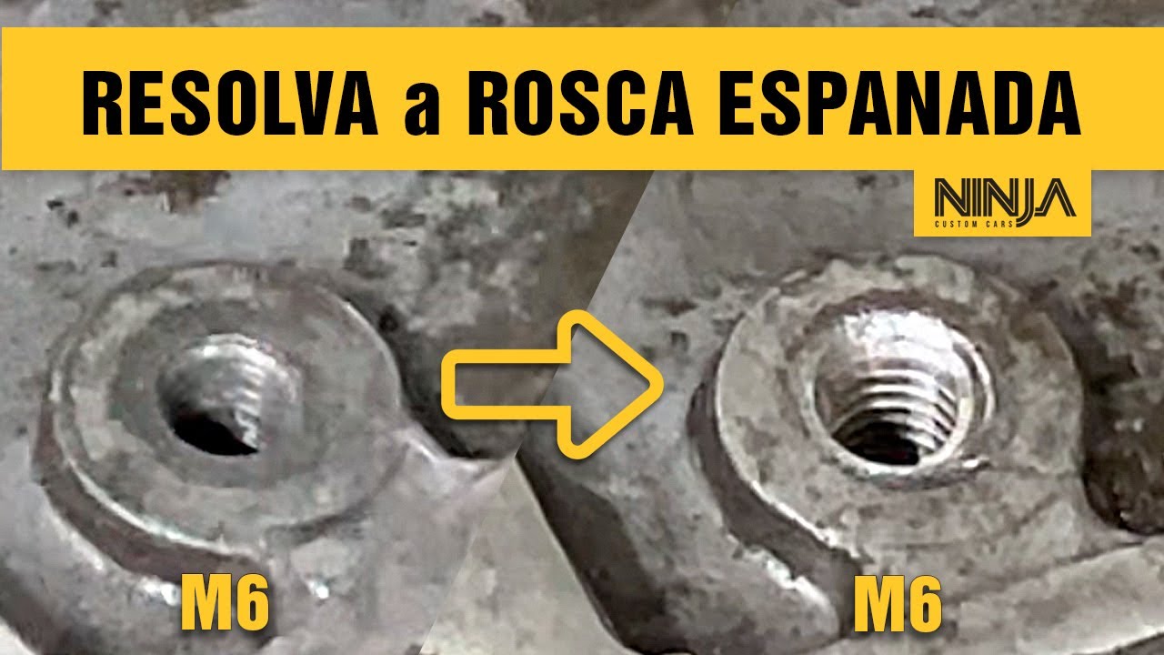 Como Arrumar ROSCA ESPANADA com Helicoil (Rosca Postiça)