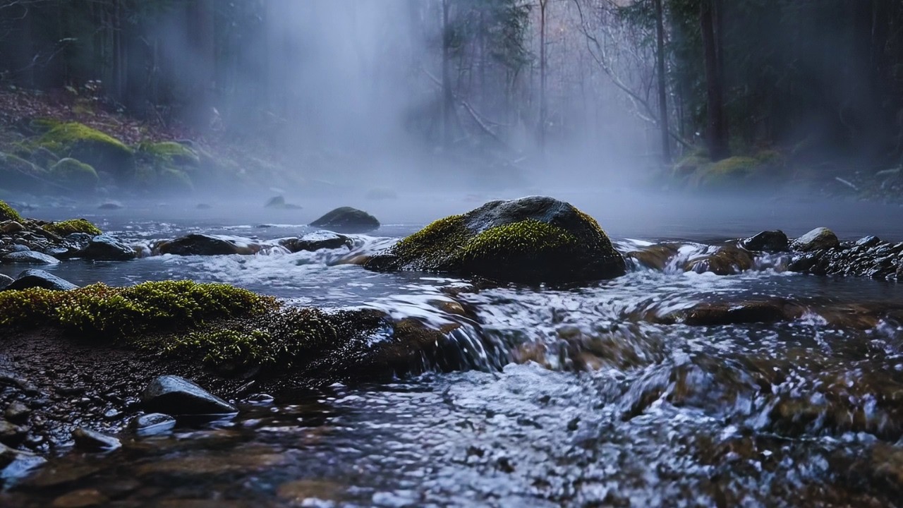 Soothing Forest River Sounds with Soft Relaxing Music for Deep Sleep (3 Hours)
