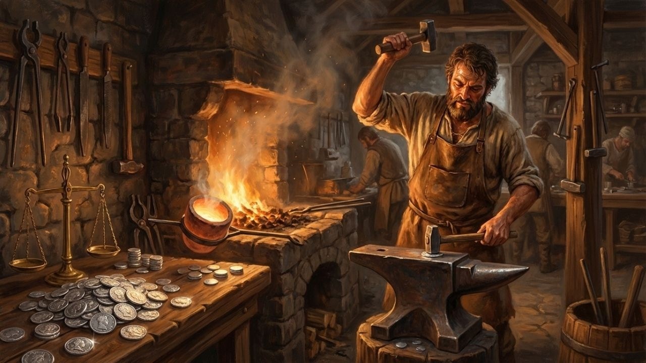 Por Dentro de uma Casa de Cunhagem Medieval: O Nascimento das Moedas (Processo Completo)