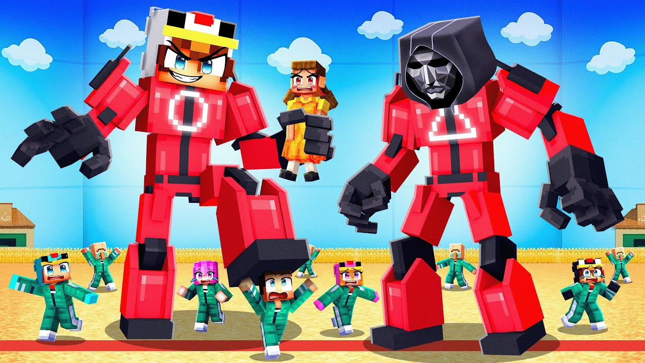 Devenir un TRANSFORMERS SQUID GAME sur Minecraft !