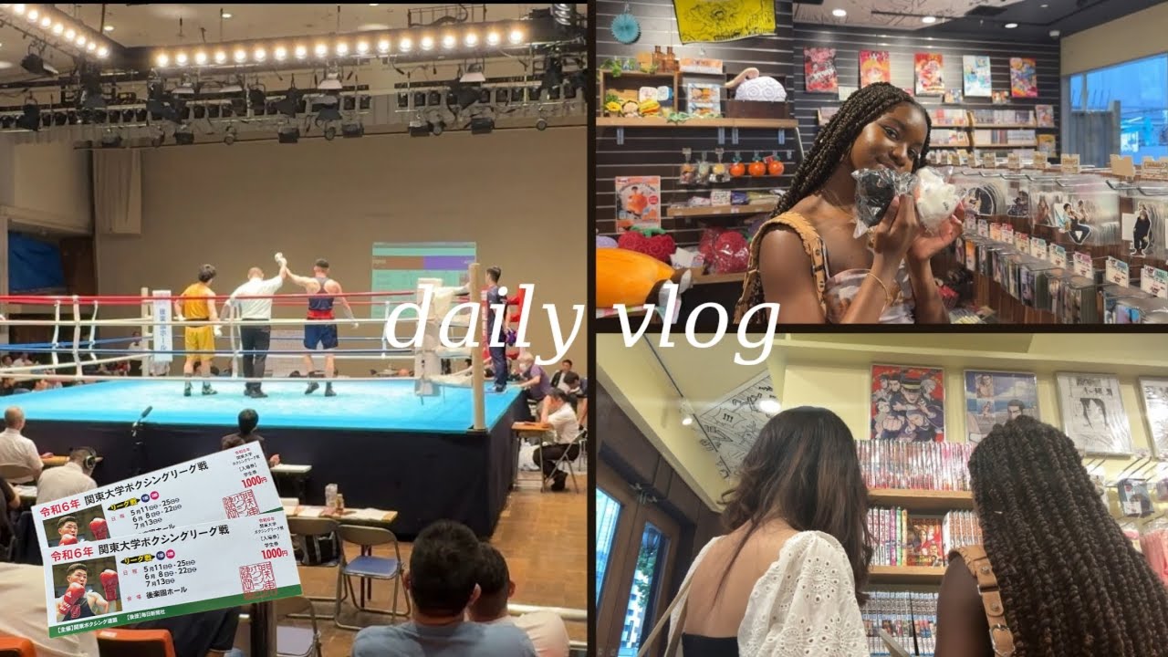 DAY IN JAPAN || weekend, match de boxe, shopping, resto