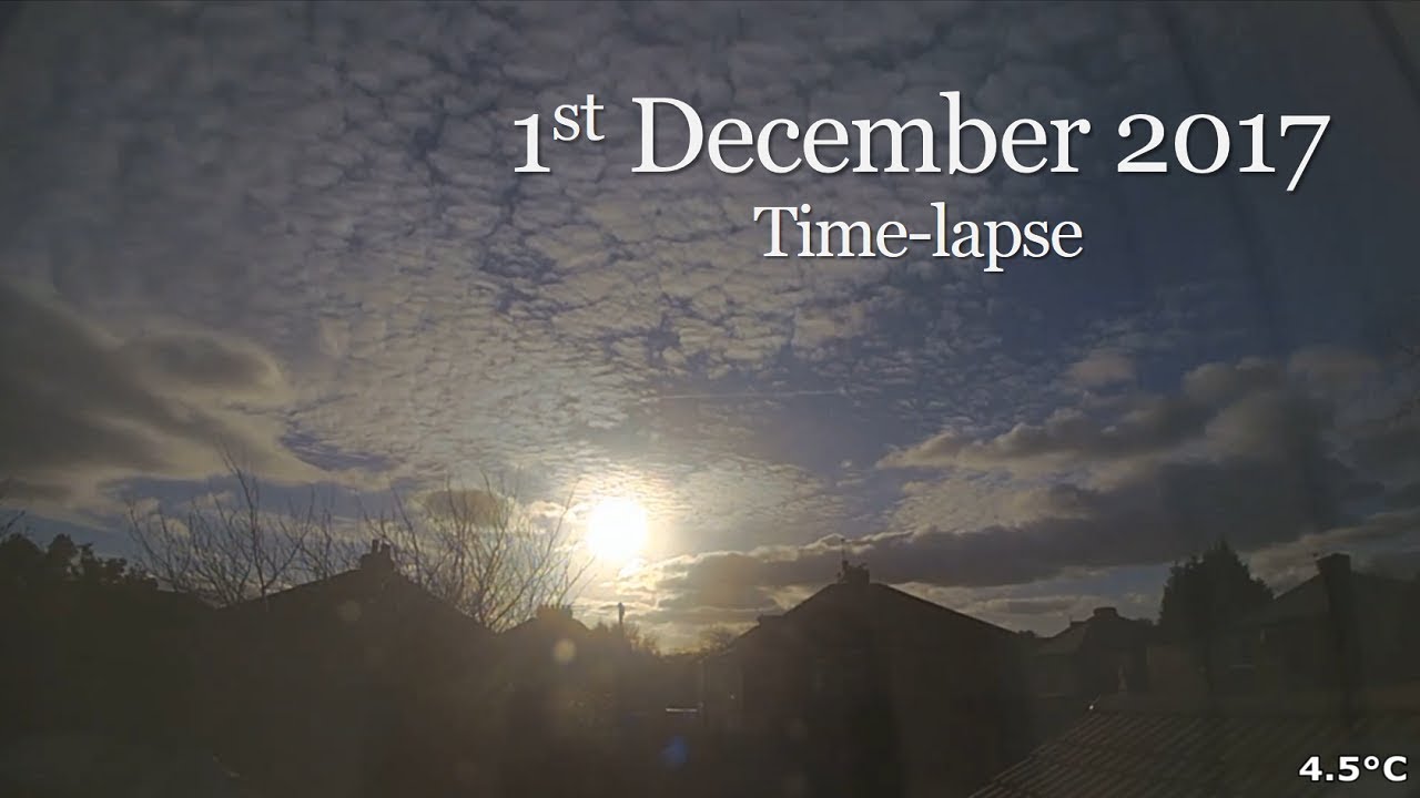 1 December 2017 Time-lapse