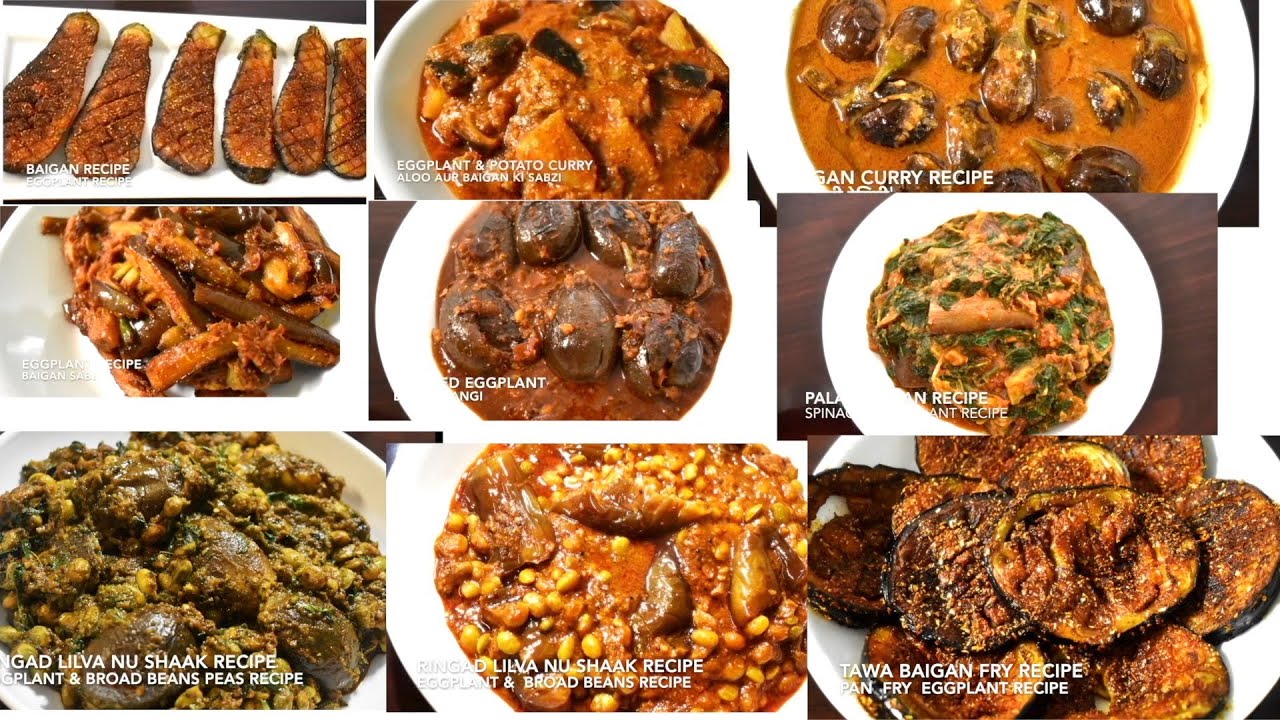 BAIGAN RECIPES | EGGPLANT RECIPES | BRINJAL RECIPES | VEGAN | GLUTEN FREE RECIPES