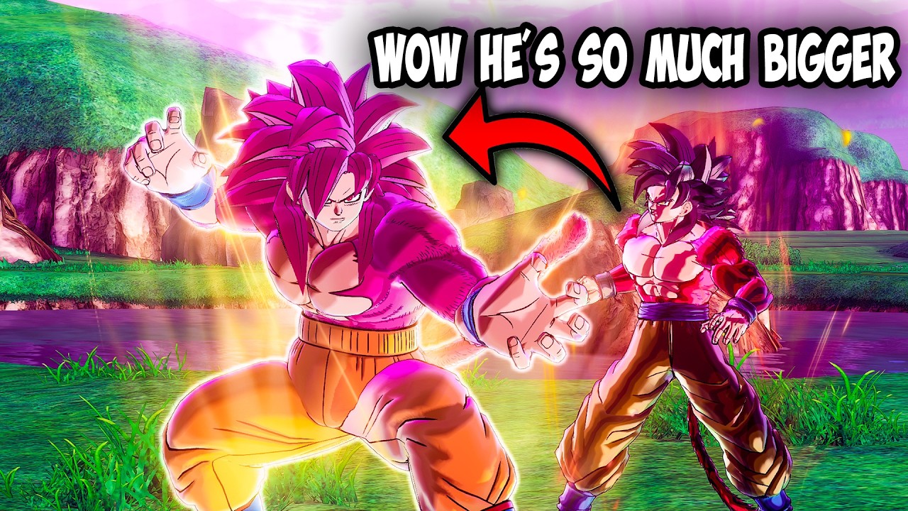 Сравнение игрового процесса SSJ4 Goku (Daima) и SSJ4 Goku (GT) — Dragon Ball Xenoverse 2 Daima DLC