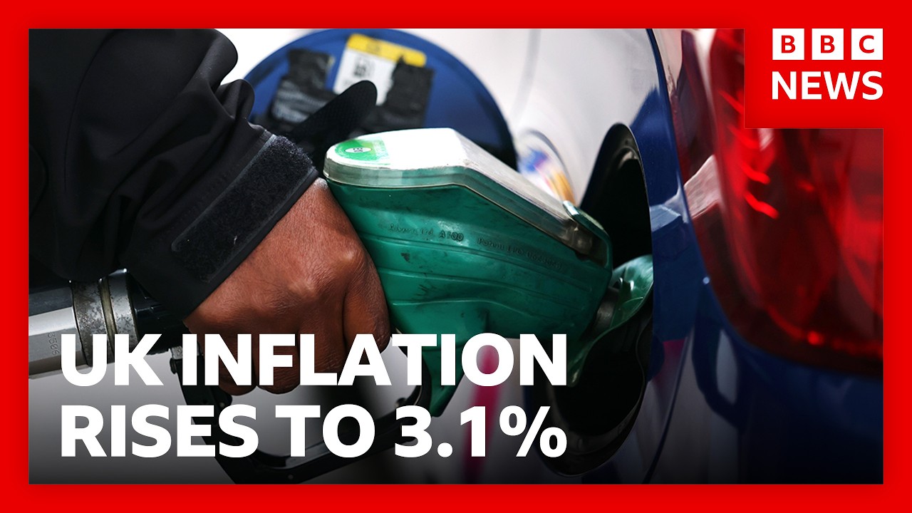 UK inflation rises to 3.1% from 2.9% | BBC News