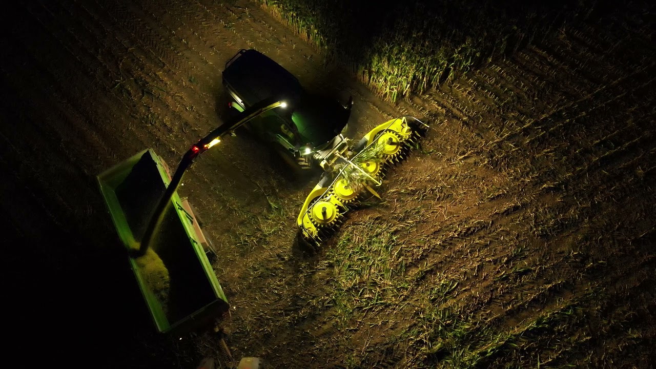 Siláže 2021 John Deere 9600i Noční směna