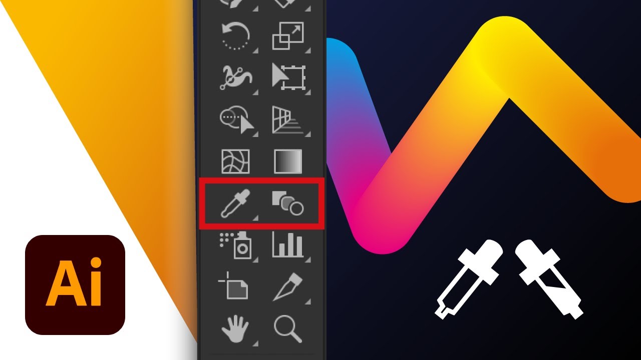 Adobe Illustrator - Strumenti Contagocce e Fusione