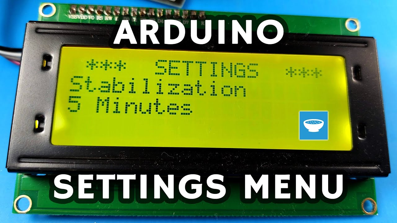 Простое и удобное меню настроек Arduino — как настроить