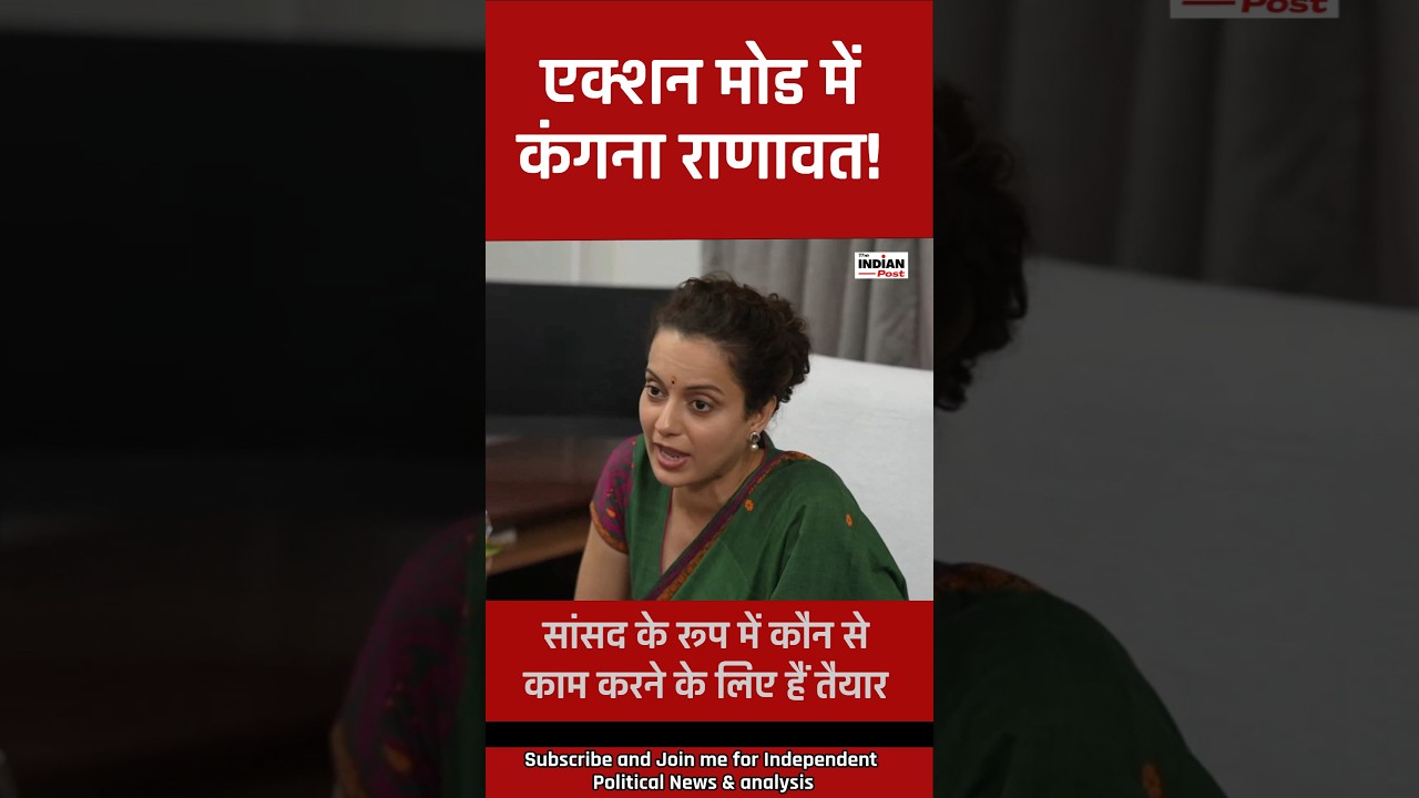 Kangana Ranawat in action as MP, Mandi #himachal #mandi