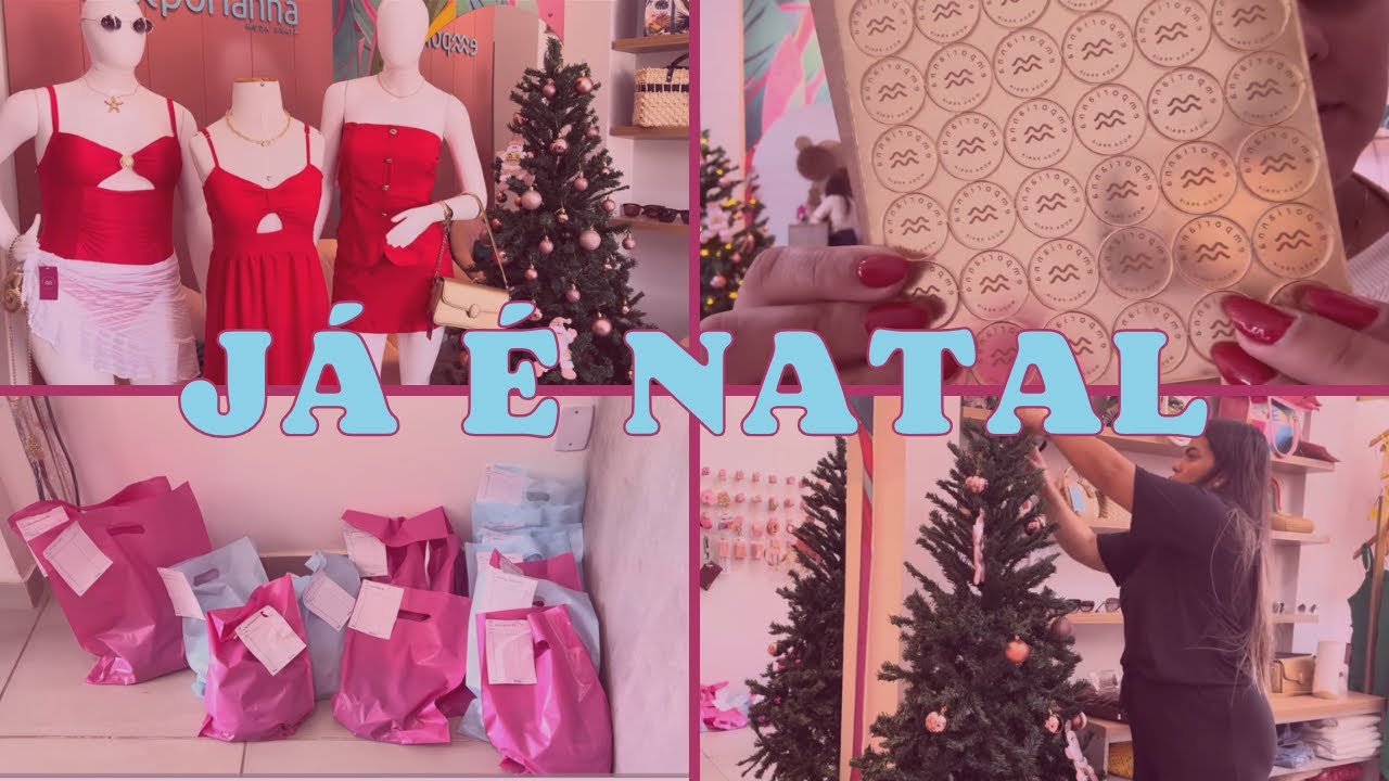 ROTINA NA LOJA + montei minha árvore de natal 