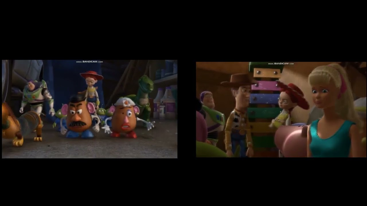Mrs. Potato Head and Barbie Makes An Similar Crying Sounds