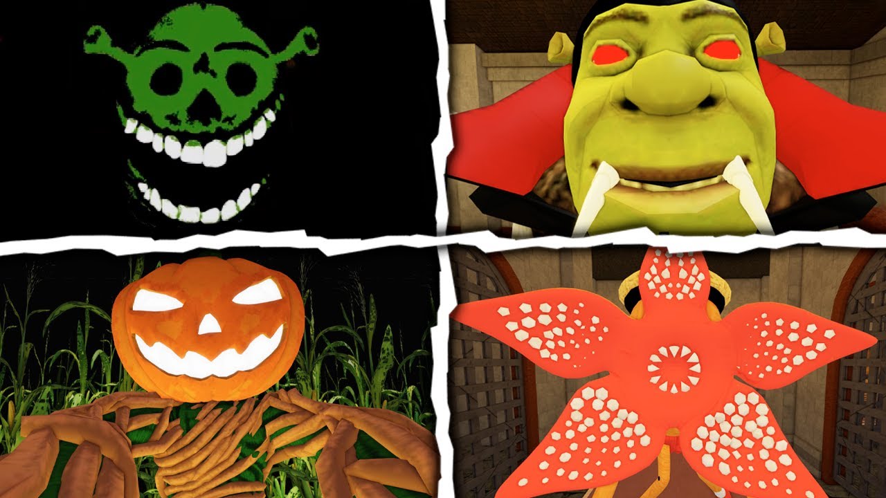 Shrek in The Backrooms: Halloween Event 2024 (All Jumpscares) - Roblox