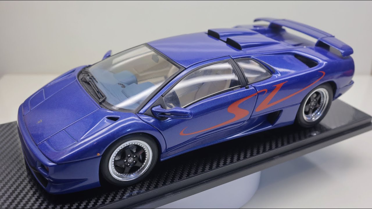1/18 Autoart Lamborghini Diablo SV Blue (Diecast)