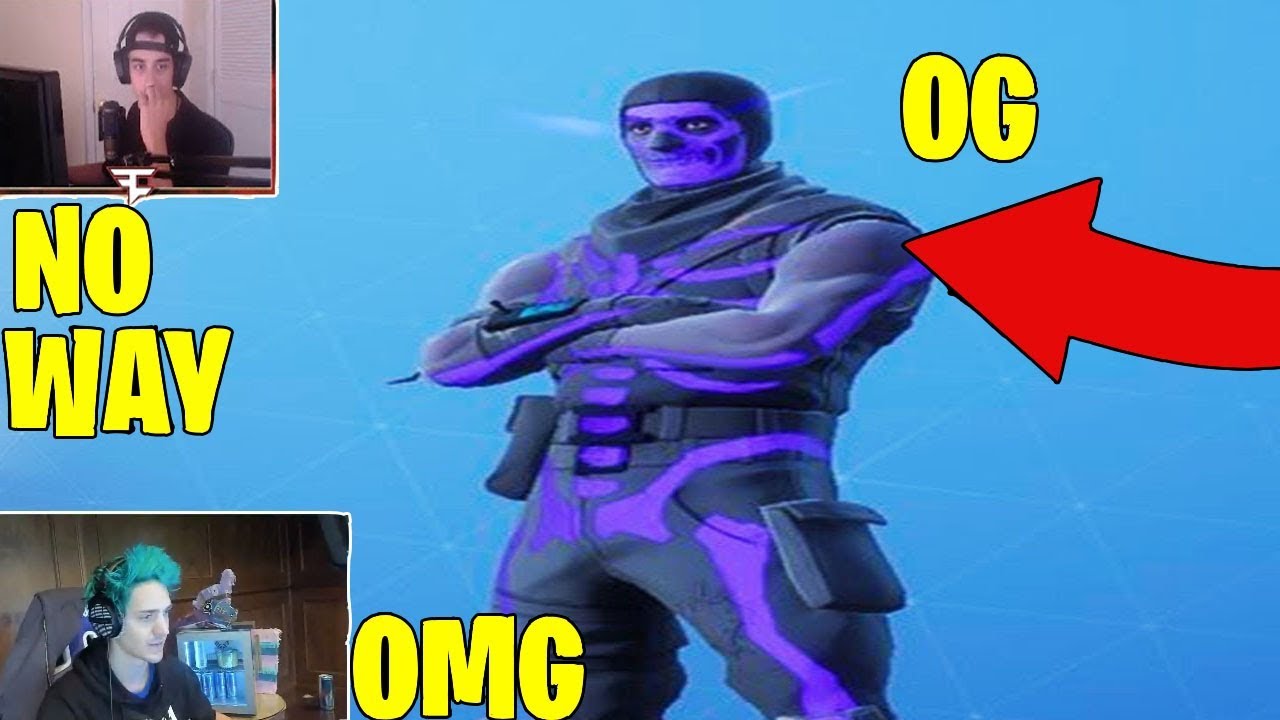 STREAMERS REACT *NEW* PURPLE SKULL TROOPER (FORTNITE FUNNY & BEST MOMENTS)