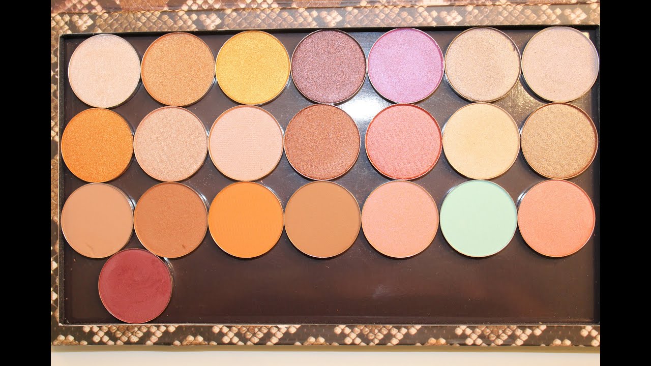 Morphe single eyeshadow collection and swatches