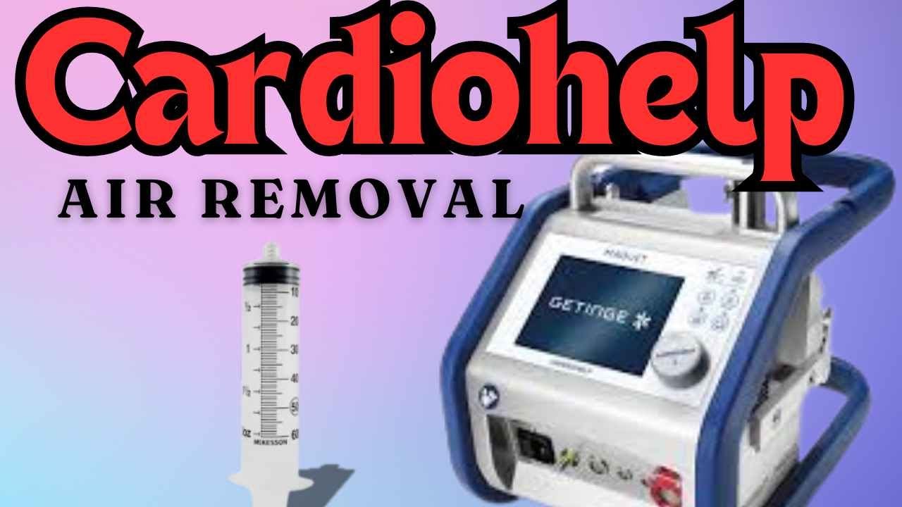 Cardiohelp Air Removal (Patient Reservoir)