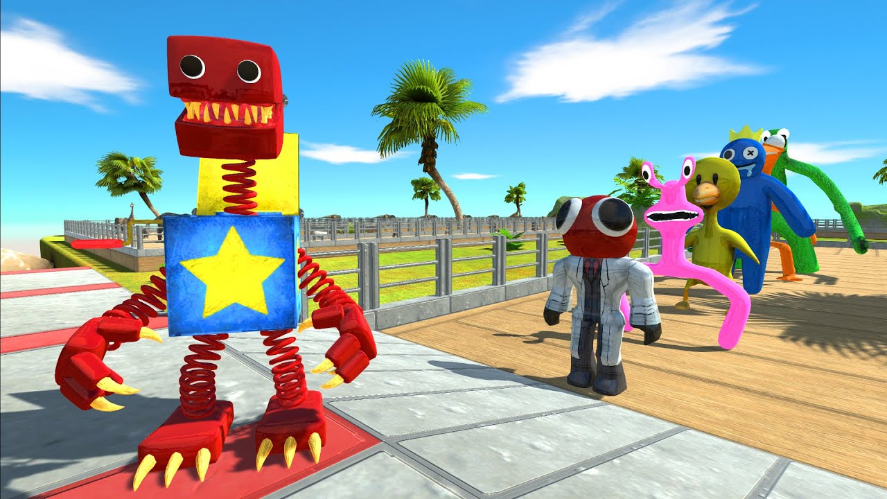 Boxy Boo Oasis Death Run - Animal Revolt Battle Simulator
