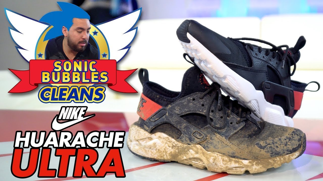 Sonic Bubbles Cleans a Nike Huarache Ultra