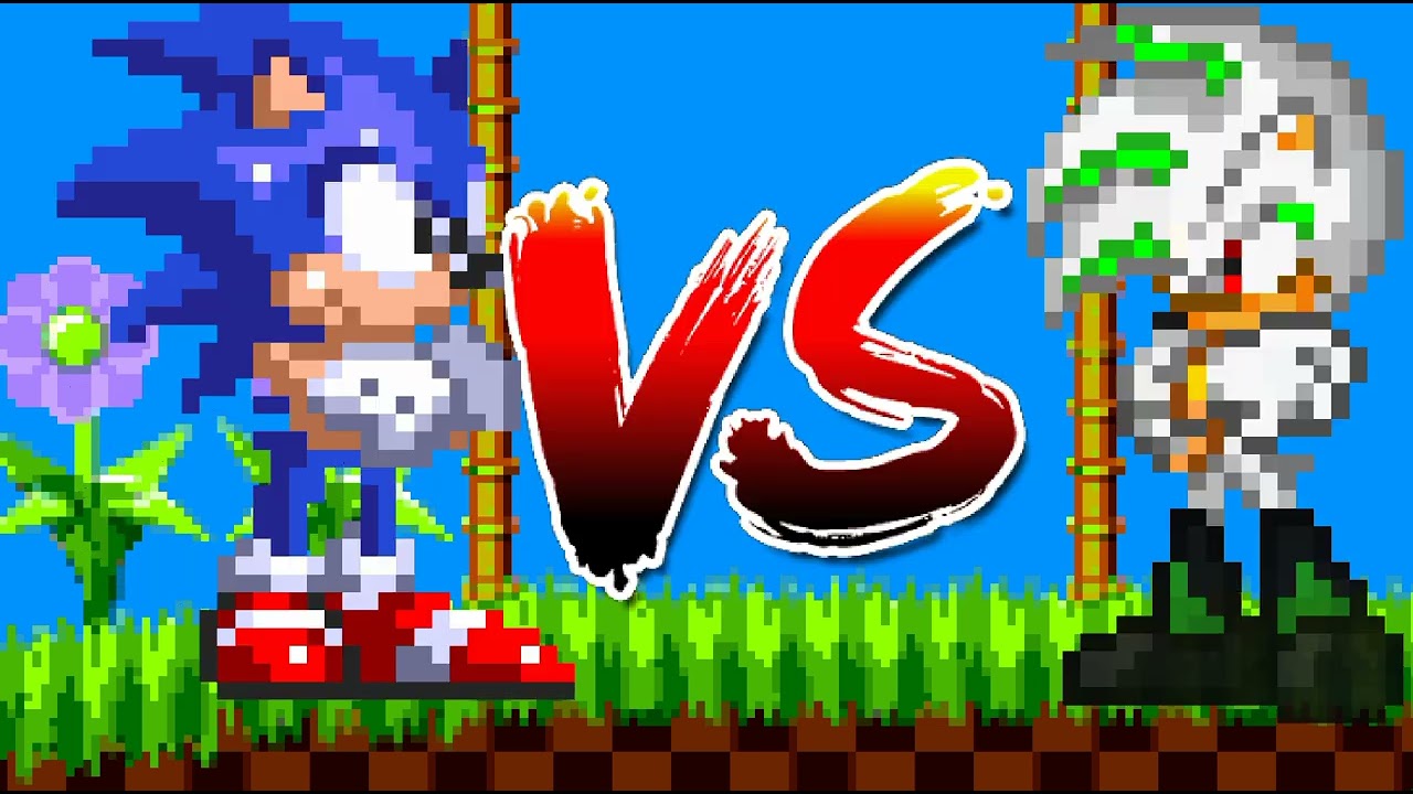 Classic Sonic vs Aeon (Stick Nodes) Sprite Animation 
