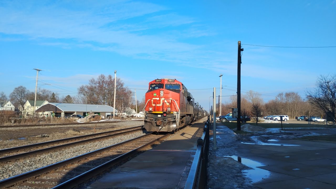 Railfanning The CN Flint Subdivision in Durand of 2026 