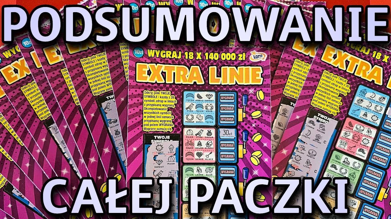 Cała paczka zdrapki EXTRA LINIE - podsumowanie 🤩 Standardowa czy może lepsza paczka? Przekonaj się 🤩