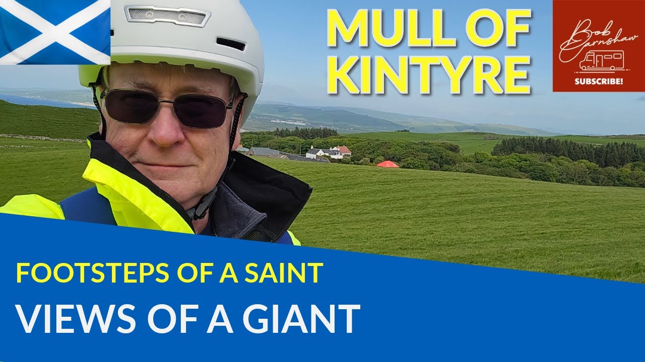 Discovering St. Columba's Cave And Footsteps | Conquering Mull Of Kintyre On E-Bike