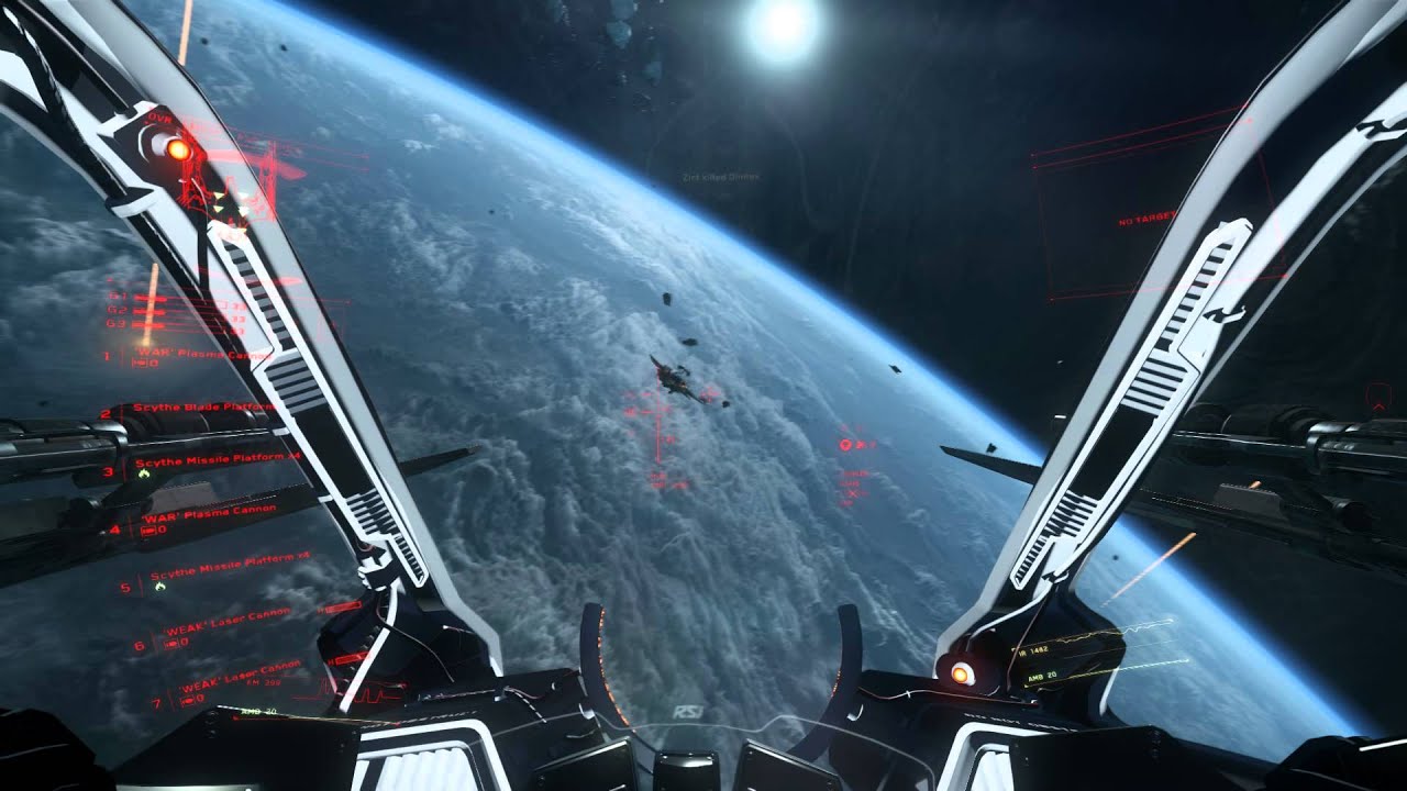 Star Citizen - Тест щитов Vanduul Swarm Glaive против Hornet F7CM
