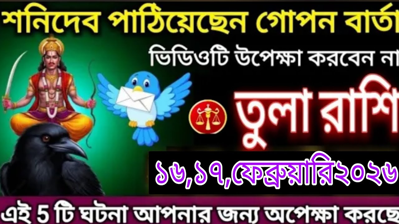 তুলা রাশি ২০২৬ ভাইরাল ভবিষ্যৎবাণী | ভিডিওটি মিস করবেন না! Tula Rashi 