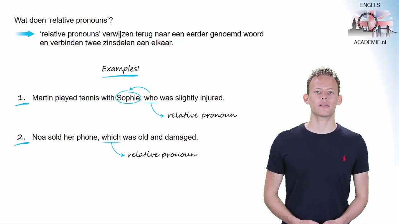 Engels - betrekkelijke voornaamwoorden - relative pronouns - EngelsAcademie.nl