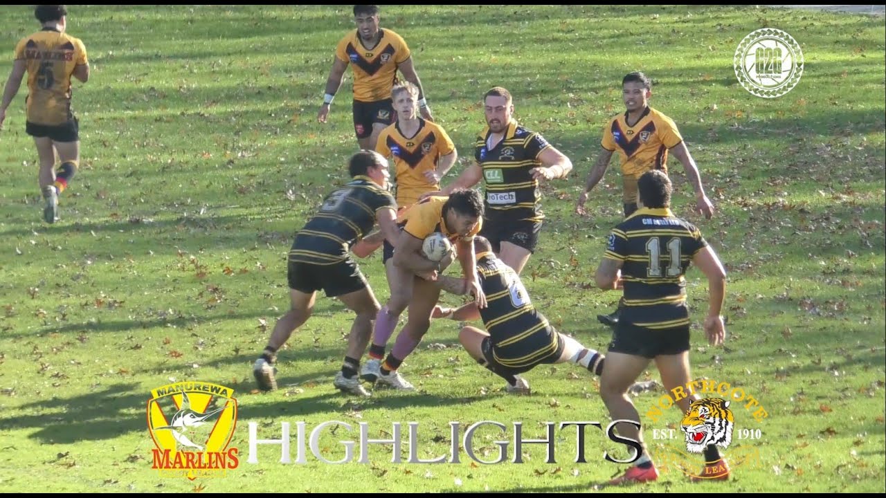 HIGHLIGHTS RUGBY LEAGUE: NORTHCOTE TIGERS vs MANUREWA MARLINS