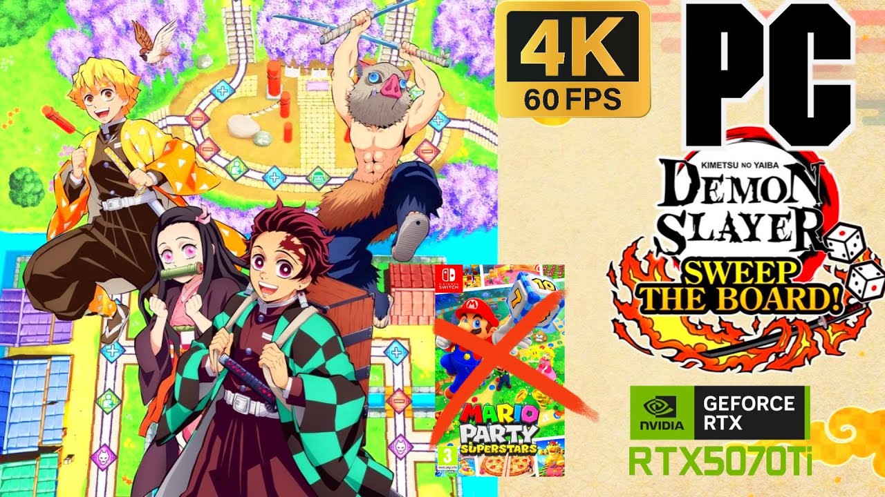 Gameplay demon slayer sweep the board mieux que Mario party ??😧😧