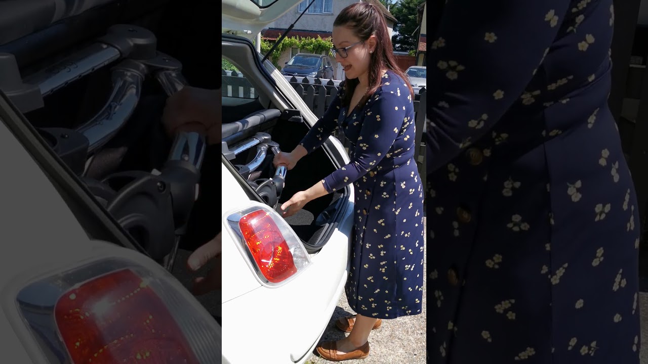 Fitting the Egg Stroller in small car boots - Fiat 500 / Toyota Aygo - Baby Lady