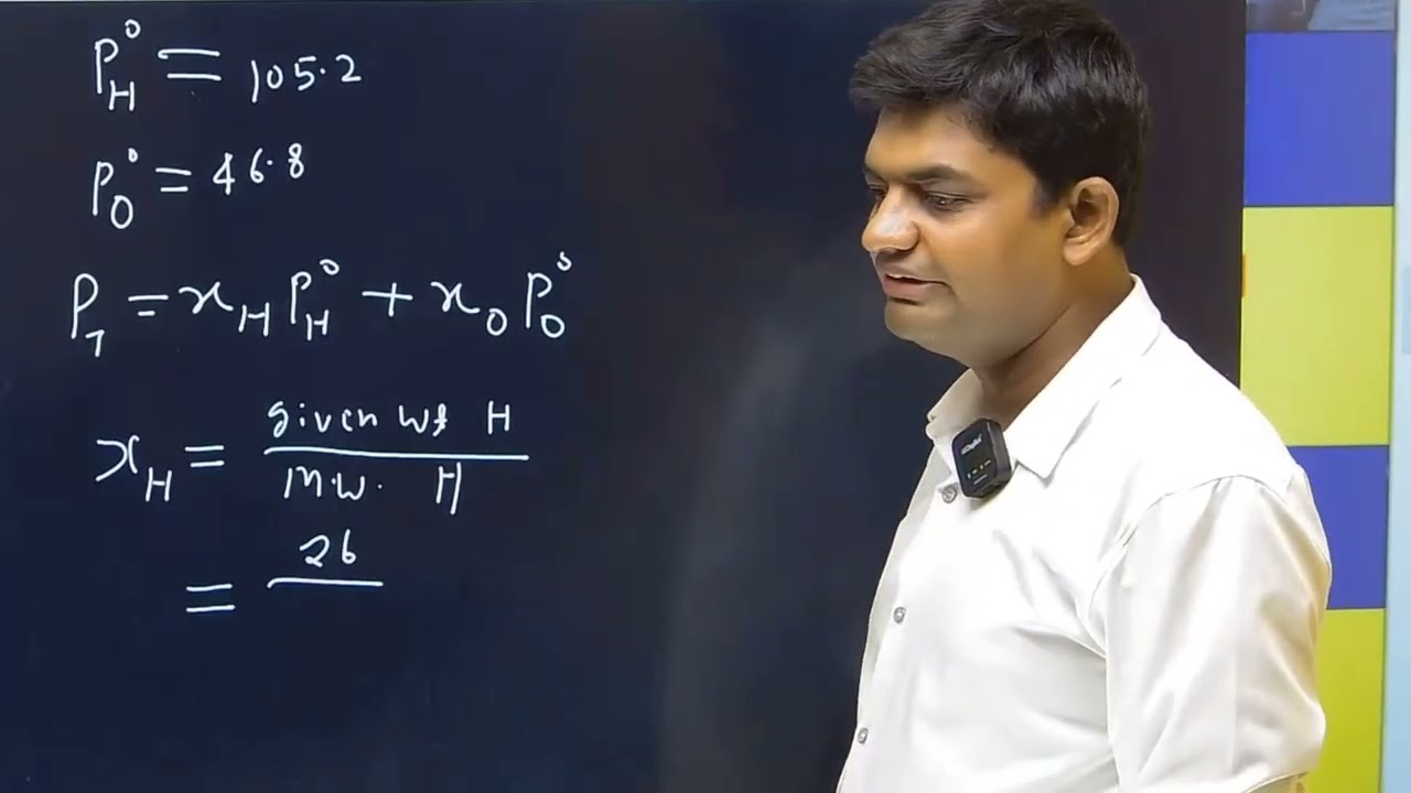 solution | Numerical based on raoult's law | IITian hub library | Mee academy bokaro
