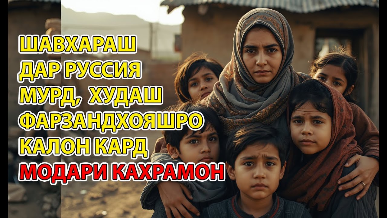 ШАВҲАРАМ ДАР РУСИЯ МУРД → БО 5 БАЧА ТАНҲО МОНДАМ 😢 | КИССАИ ХАЕТИ