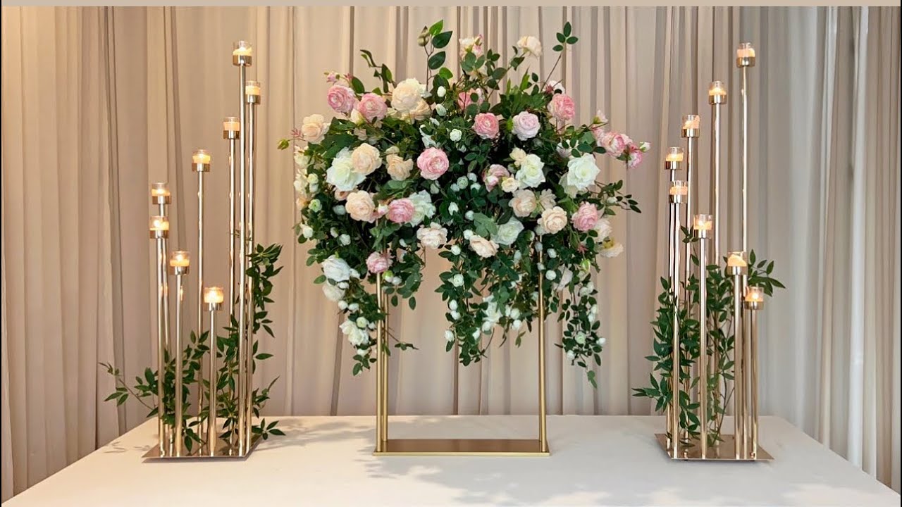 Unboxing Gold Centerpiece Stand Diy- Wedding Centerpieces