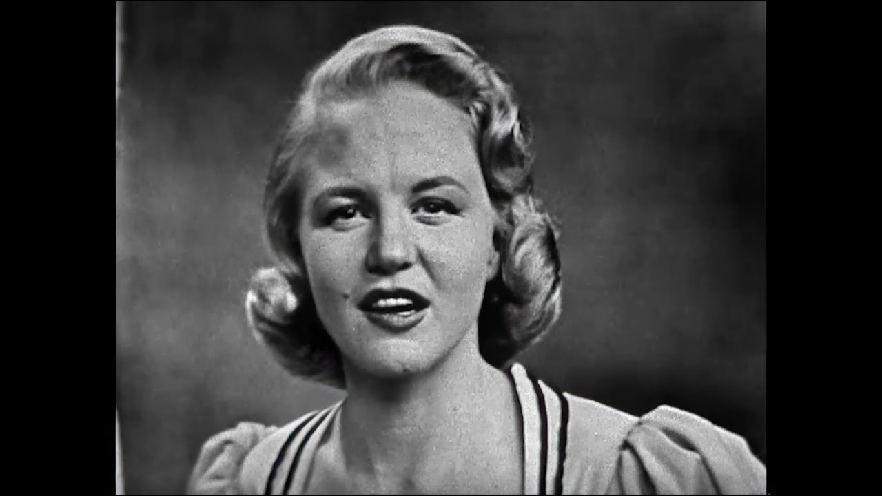 Peggy Lee & The Fontane Sisters - On Top of Old Smokey - Rare 1951 TV performance