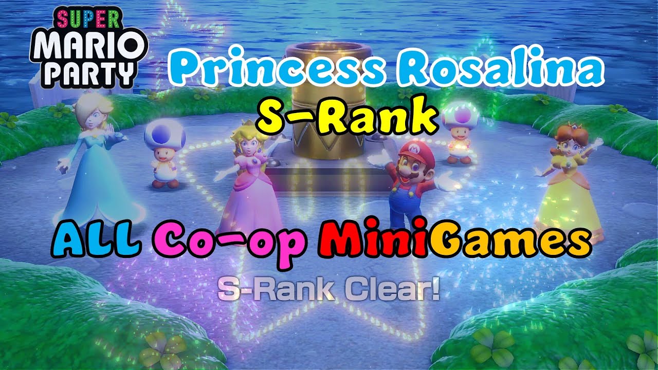 Super Mario Party - ALL Co-op Minigames, S-Rank by Princess Rosalina