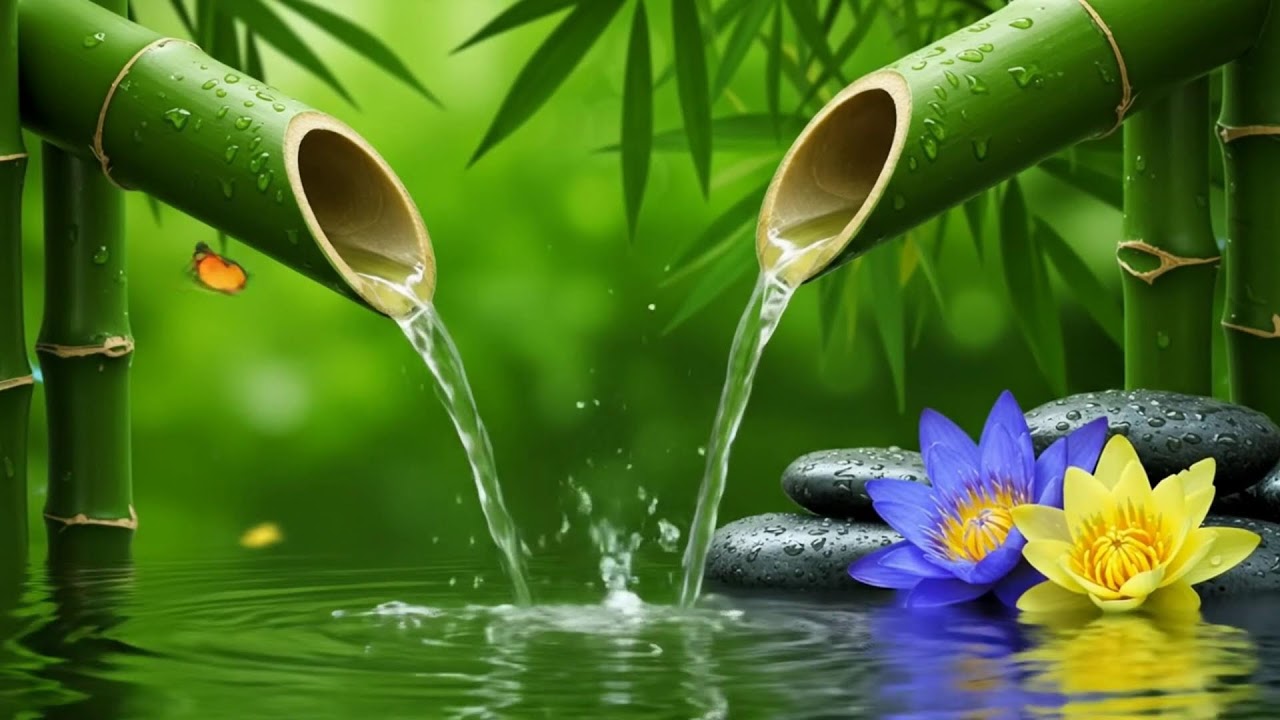 Bamboo Forest Water Ambience – Calming Music for Spa Therapy, Yoga, and Meditation