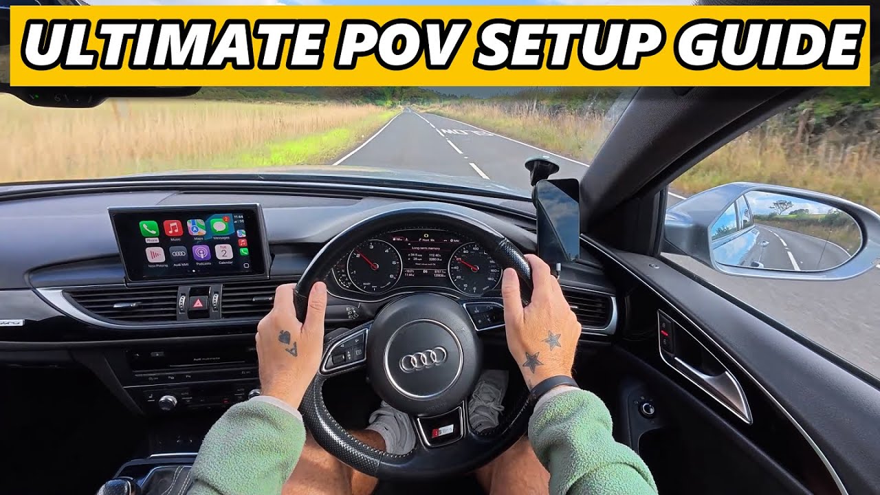 Best Car Driving POV Driving Setup for YouTube | Best Cap Camera & Mic Setup Revealed Audi A6 C7