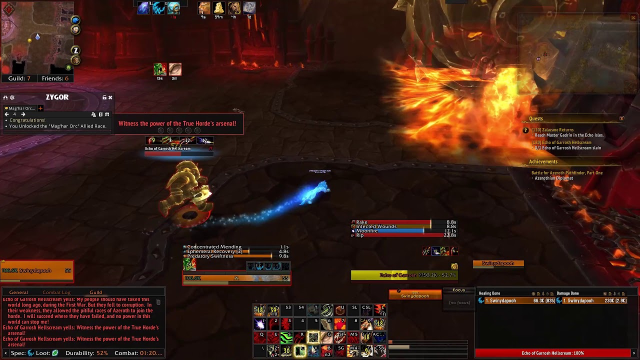 Defeat Echo of Garrosh for Mag'Har Orcs allied race questline