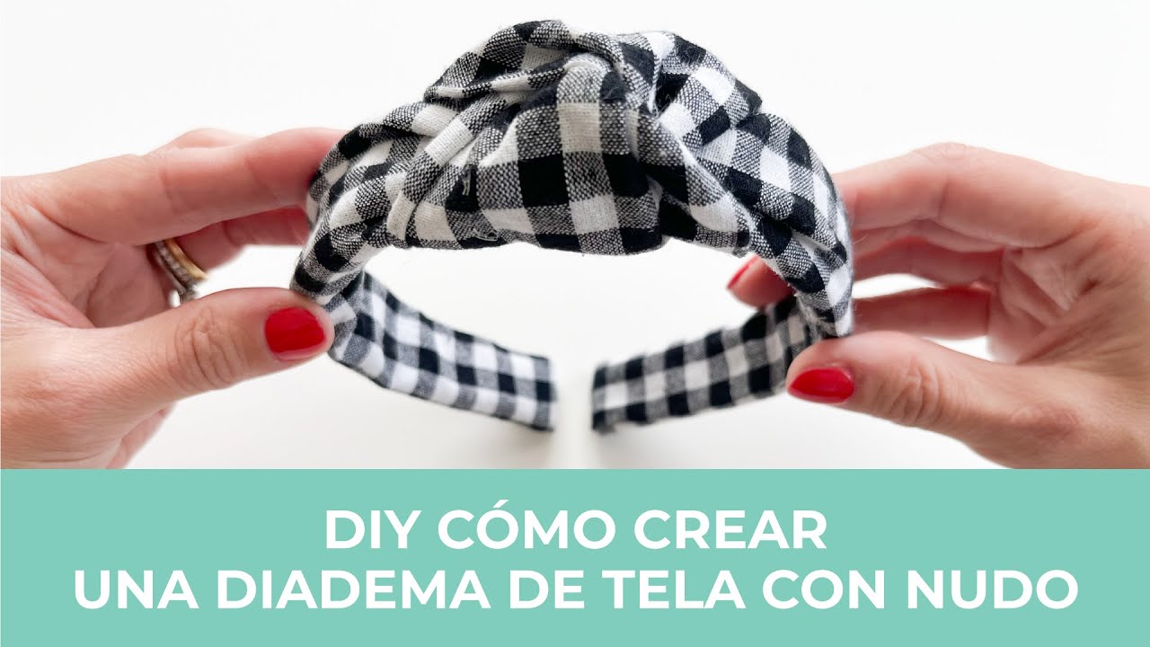 Cómo coser una diadema de tela con nudo