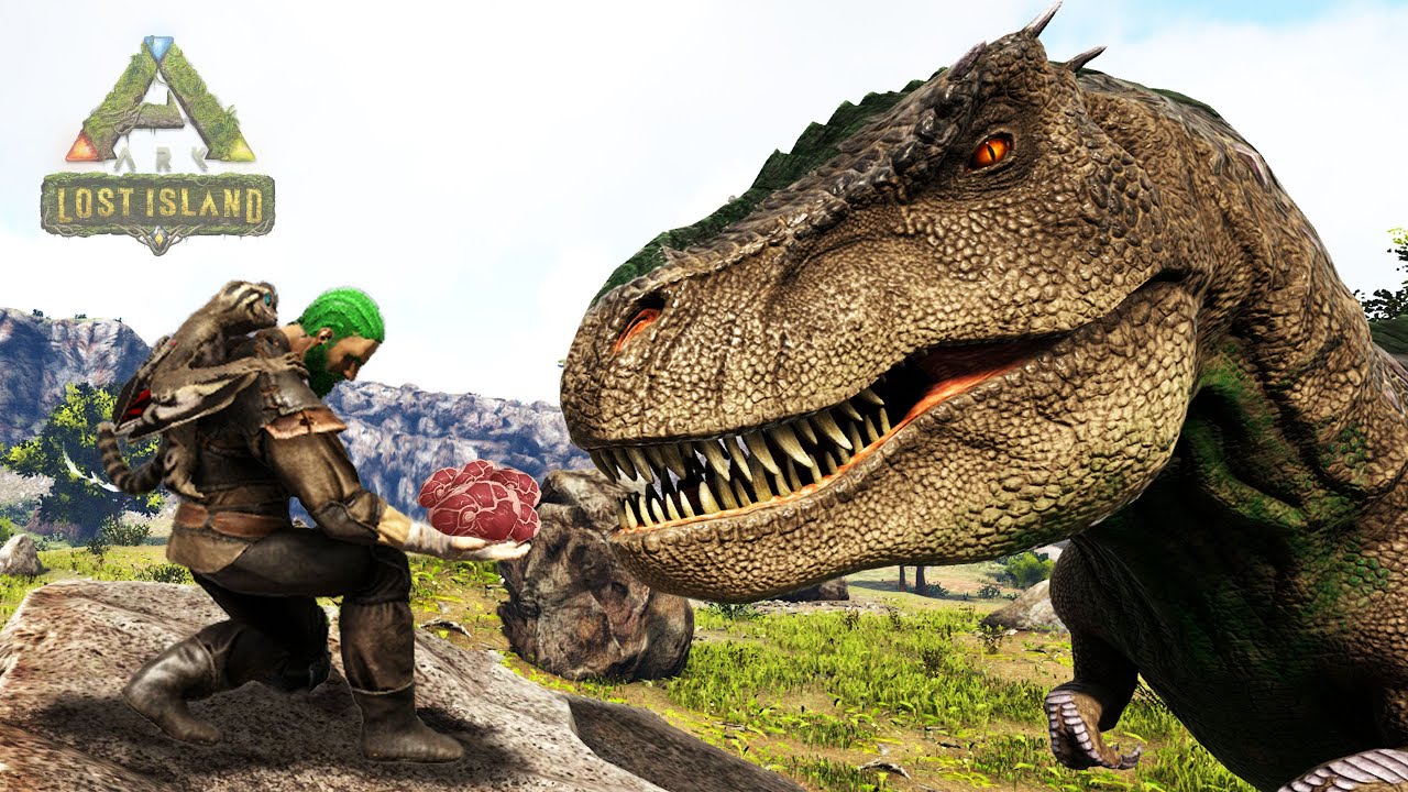 EL TIRANOSAURUS REX MAS PODEROSO DOMESTICADO! y rechazo la oferta del rey ARK La Isla Perdida