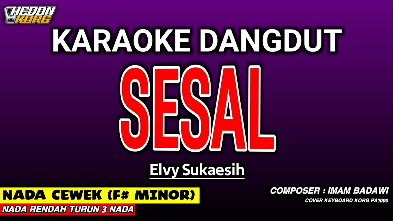 SESAL KARAOKE DANGDUT - ELVY SUKAESIH